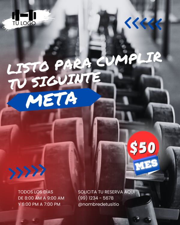 Pack de 6 Plantillas para Gimnasios - Imagen 2